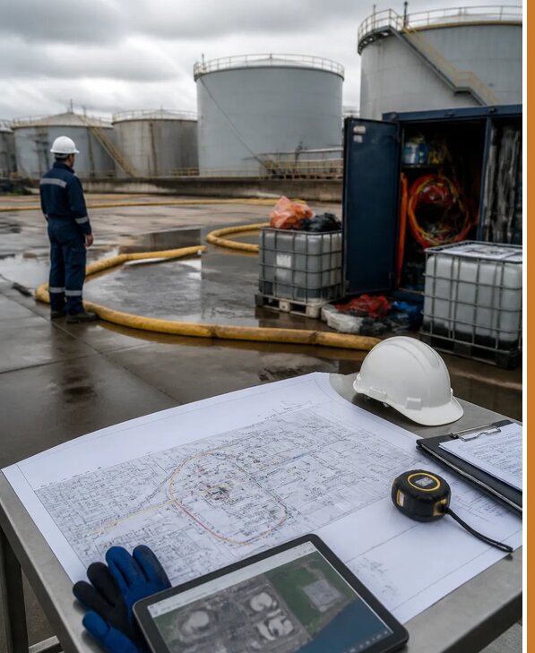 Разработка плана ликвидации разливов нефти в Щербинке